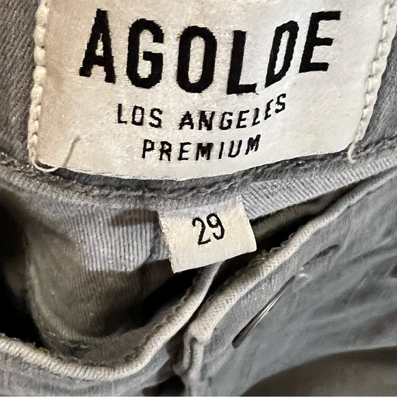 Agolde Stretchy High Rise Jeans in Gray size 29 high waist - Picture 15 of 16